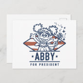 Abby voor President Briefkaart (Voorkant / Achterkant)