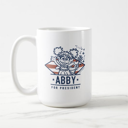 Abby voor President Koffiemok (Links)