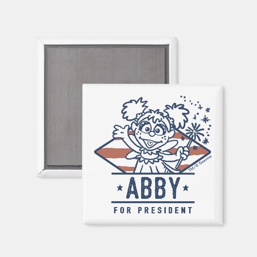 Abby Voor President Magneet (Voorkant / Achterkant)