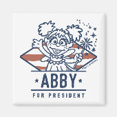 Abby voor President Magneet (Voorkant)