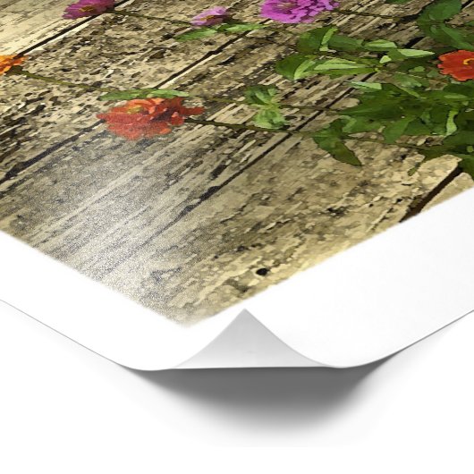 Abby's bloemen foto afdruk (Hoek)