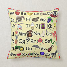 ABC 123 Alfabet Numbers Learning Pillow Preschool