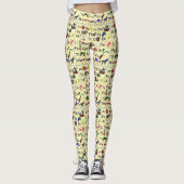 ABC 123 Alfabet Nummer voorschoolse Leggings (Voorkant)