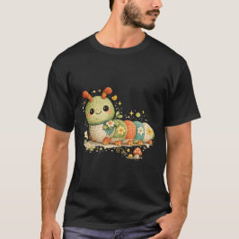 ABC 123 Hartslag Grappige Schattige Rups Haakwerk  T-shirt