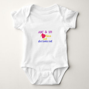ABC & 123 ik Nana en ze houdt van me! Romper