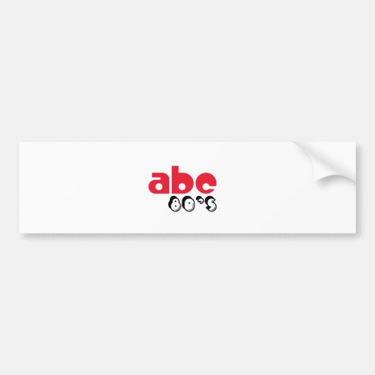 ABC 80's Bumpersticker (Voorkant)
