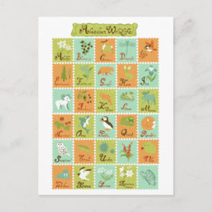 ABC Alaskan Wildlife Briefkaart