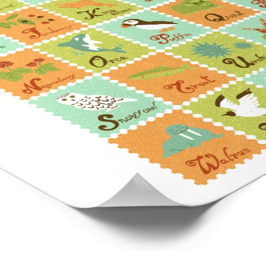 ABC Alaskan Wildlife Poster (Hoek)