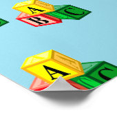 abc alfabet blokken poster (Hoek)