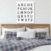 ABC alfabet Canvas Poster Teacher Gift (Insitu (Slaapkamer))