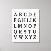 ABC alfabet Canvas Poster Teacher Gift Afdruk (Voorkant)