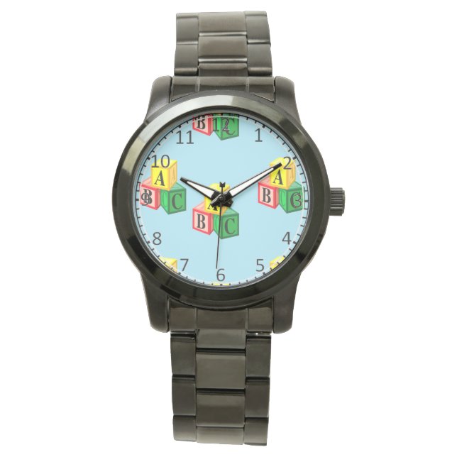 abc-alfabet horloge (Voorkant)