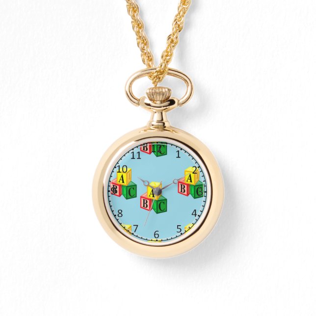 abc-alfabet horloge (Voorkant)