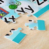 ABC Alfabet Illustratie Familie Kinderen Legpuzzel (Zijkant)