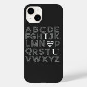 ABC alfabet iPhone hoesje (Achterkant)
