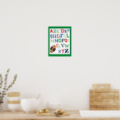 ABC Alfabet Kunstprint Voetbal Sport Thema Poster (Keuken)