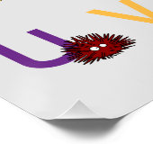 ABC Alfabet learning letters Happy Foods Design Poster (Hoek)