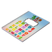 ABC Alfabet Letters Aangepaste Spiraal Notitieboek (Linkerzijde)