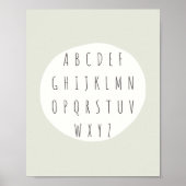 ABC alfabet letters Poster & Prints (Voorkant)
