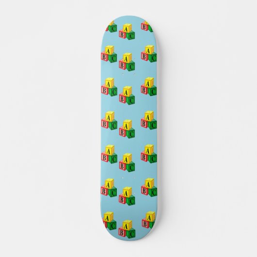 abc-alfabet persoonlijk skateboard (Voorkant)
