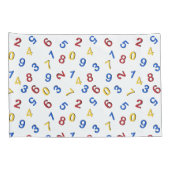 ABC alfabet rood geel blauw Kussensloop (Achterkant-Rechts)