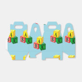 abc-alfabetblokken bedankdoosjes (Uitgevouwen)
