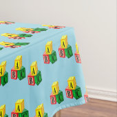 abc-alfabetblokken tafelkleed (Voorbeeld)