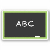 ABC-alkbord Sticker (Voorkant)