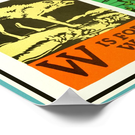 Abc Alphabet animal poster - Teaching Aid Chart (Hoek)