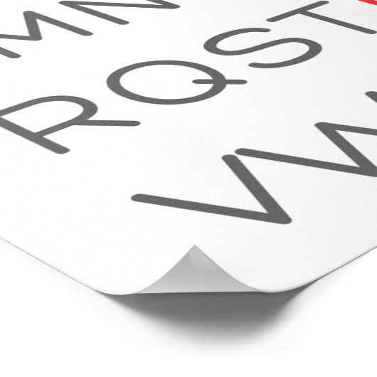 ABC Alphabet I Love You Nursery Decor Poster (Hoek)