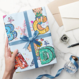 ABC Alphabet Kinderen Cadeaupapier