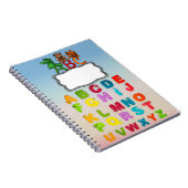 ABC Alphabet Letters Custom Spiral Notitieboek (Rechterzijde)