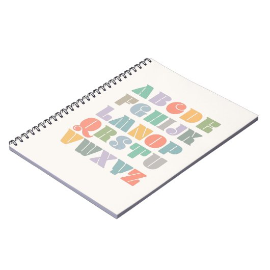 ABC Alphabet Modern Notitieboek (Linkerzijde)