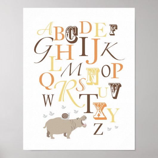 ABC Alphabet Neursery Print (Voorkant)