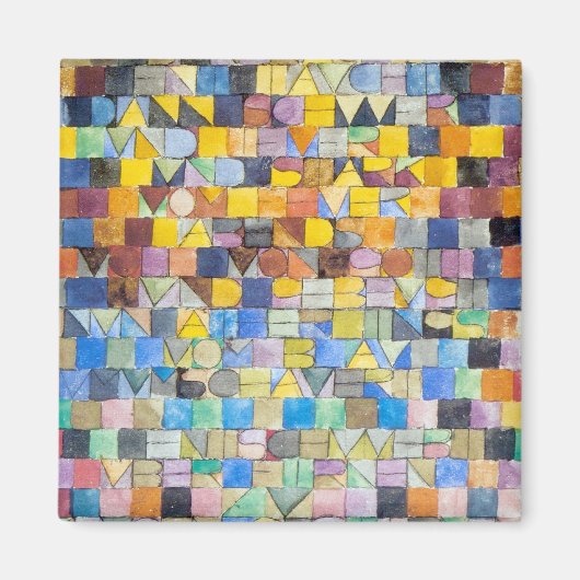 ABC (Alphabet), Paul Klee Magneet (Voorkant)