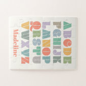 ABC Alphabet Persoonlijke naam Legpuzzel (Horizontaal)