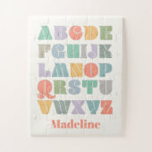 ABC Alphabet Persoonlijke naam Legpuzzel (Verticaal)