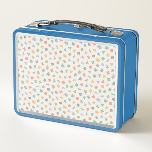 ABC Alphabet Persoonlijke naam Metal Lunchbox (Achterkant)