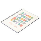 ABC Alphabet Persoonlijke naam Notitieboek (Linkerzijde)