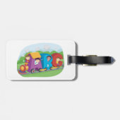 ABC Alphabet Train met Kinder Fun Educational Bagagelabel (Achterkant horizontaal)