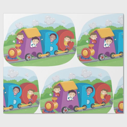 ABC Alphabet Train met Kinder Fun Educational Cadeaupapier (Vlak)