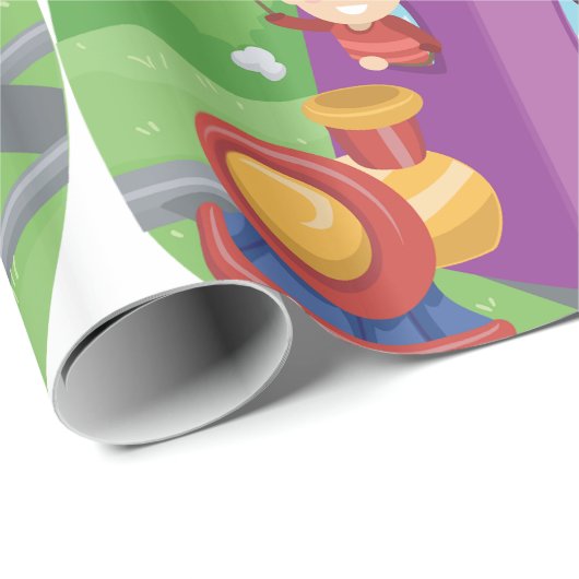 ABC Alphabet Train met Kinder Fun Educational Cadeaupapier (Rol Hoek)