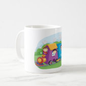 ABC Alphabet Train met Kinder Fun Educational Koffiemok (Voorkant links)