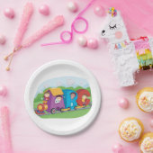 ABC Alphabet Train met Kinder Fun Educational Papieren Bordje (Feest)