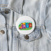 ABC Alphabet Train met Kinder Fun Educational Ronde Button 7,6 Cm