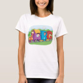 ABC Alphabet Train met Kinder Fun Educational T-shirt (Voorkant)