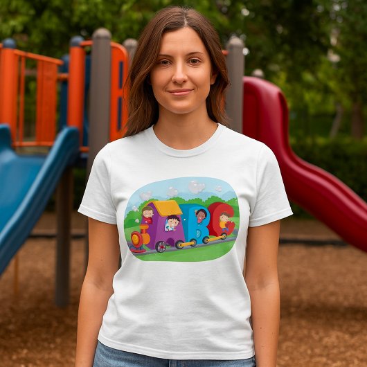 ABC Alphabet Train met Kinder Fun Educational T-shirt