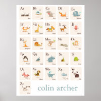 ABC Animal Nursery Print