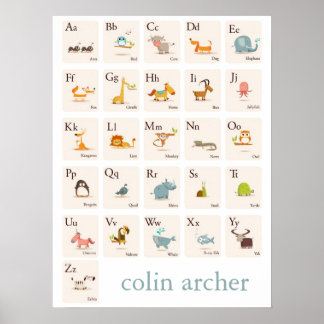ABC Animal Nursery Print