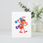 ABC Animals Adam Ant Briefkaart (Staand voorkant)